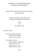 Cover page: Metabolic role of thioredoxin-interacting protein in facilitating the fasting response