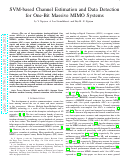 Cover page: SVM-Based Channel Estimation and Data Detection for One-Bit Massive MIMO Systems