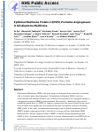 Cover page: Epithelial membrane protein-2 (EMP2) promotes angiogenesis in glioblastoma multiforme