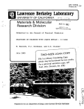 Cover page: REACTIONS OF CHLORINE WITH LIQUID METALS -II LEAD