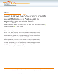 Cover page: Auxin-sensitive Aux/IAA proteins mediate drought tolerance in Arabidopsis by regulating glucosinolate levels