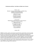 Cover page: Polarization and Policy: The Politics of Public‐Sector Pensions