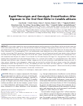 Cover page: Rapid Phenotypic and Genotypic Diversification After Exposure to the Oral Host Niche in Candida albicans