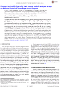 Cover page: Compact and multi-view solid state neutral particle analyzer arrays on National Spherical Torus Experiment-Upgrade