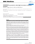 Cover page: Calculating the potential for within-flight transmission 
of influenza A (H1N1)