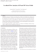 Cover page: Computation of Localized Flow for Steady and Unsteady Vector Fields and Its Applications