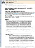 Cover page: Older Adults With Severe, Treatment-Resistant Depression