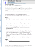 Cover page: Relationship of pain and ancestry in African American women