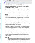 Cover page: Financial Conflicts of Interest and Stance on Tobacco Harm Reduction: A Systematic Review.