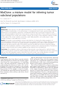 Cover page: MixClone: a mixture model for inferring tumor subclonal populations