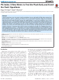 Cover page: Phi Index: A New Metric to Test the Flush Early and Avoid the Rush Hypothesis