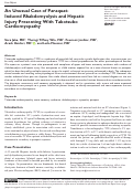 Cover page: An Unusual Case of Paraquat-Induced Rhabdomyolysis and Hepatic Injury Presenting With Takotsubo Cardiomyopathy