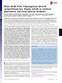 Cover page: Maize death acids, 9-lipoxygenase–derived cyclopente(a)nones, display activity as cytotoxic phytoalexins and transcriptional mediators