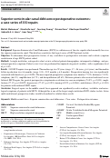 Cover page: Superior semicircular canal dehiscence postoperative outcomes: a case series of 350 repairs.