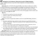 Cover page: Development of an Introductory Ultrasound Curriculum for Medical Students