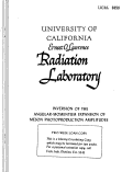 Cover page: INVERSION OF THE ANGULAR-MOMENTUM EXPANSION OF MESON PHOTOPRODUCTION AMPLITUDES