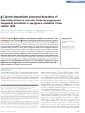 Cover page: β-Catenin–dependent lysosomal targeting of internalized tumor necrosis factor-α suppresses caspase-8 activation in apoptosis-resistant colon cancer cells