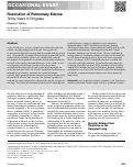 Cover page: Resolution of Pulmonary Edema. Thirty Years of Progress