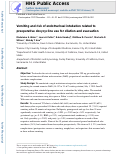 Cover page: Vomiting and risk of endotracheal intubation related to preoperative doxycycline use for dilation and evacuation