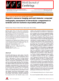 Cover page: Magnetic resonance imaging and multi-detector computed tomography assessment of extracellular compartment in ischemic and non-ischemic myocardial pathologies