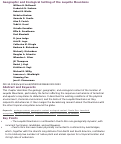 Cover page: Geographic and Ecological Setting of the Luquillo Mountains