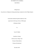 Cover page: Telling Stories: the persistence of indigenous healing epistemologies and practices in the Filipinx diaspora