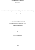 Cover page: Native American Male Perspectives on Successful Higher Educational Attainment: Primary Motives and Practices in Overcoming Hindering Barriers in Degree Attainment