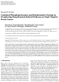 Cover page: Combined Phosphoproteomics and Bioinformatics Strategy in Deciphering Drug Resistant Related Pathways in Triple Negative Breast Cancer