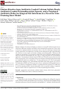 Cover page: Elution Kinetics from Antibiotic-Loaded Calcium Sulfate Beads, Antibiotic-Loaded Polymethacrylate Spacers, and a Powdered Antibiotic Bolus for Surgical Site Infections in a Novel In Vitro Draining Knee Model.