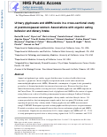 Cover page: Urinary glyphosate and AMPA levels in a cross-sectional study of postmenopausal women: Associations with organic eating behavior and dietary intake