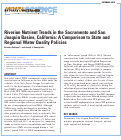 Cover page: Riverine Nutrient Trends in the Sacramento and San Joaquin Basins, California: A Comparison to State and Regional Water Quality Policies