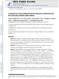 Cover page: Comparison of Secondhand Smoke Exposure in Minority and Nonminority Children With Asthma