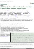 Cover page: AMPED study: Protocol for a randomized controlled trial of different doses of aerobic exercise training.