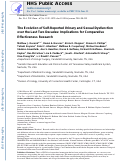 Cover page: The Evolution of Self-Reported Urinary and Sexual Dysfunction over the Last Two Decades: Implications for Comparative Effectiveness Research