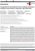 Cover page: Fostamatinib for the treatment of warm antibody autoimmune hemolytic anemia: Phase 2, multicenter, open-label study.