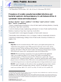 Cover page: Prevalence of curable STIs and bacterial vaginosis during pregnancy in sub-Saharan Africa: a systematic review and meta-analysis.