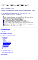 Cover page: Unit 24 - GIS Marketplace