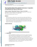 Cover page: The expanding world of biosynthetic pericyclases: cooperation of experiment and theory for discovery