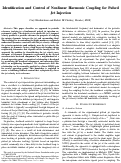Cover page: Identification and Control of Nonlinear Harmonic Coupling for Pulsed Jet Injection