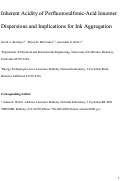 Cover page: Inherent Acidity of Perfluorosulfonic Acid Ionomer Dispersions and Implications for Ink Aggregation