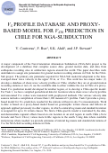 Cover page: Vs profile database and proxy based model for Vs30 prediction in Chile for NGA-subduction