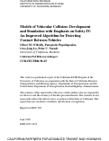 Cover page: Models Of Vehicular Collision: Development And Simulation With Emphasis On Safety IV: An Improved Algorithm For Detecting Contact Between Vehicles