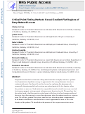 Cover page: Critical Point-Finding Methods Reveal Gradient-Flat Regions of Deep Network Losses