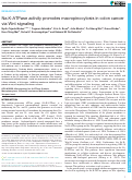 Cover page of Na,K-ATPase activity promotes macropinocytosis in colon cancer via Wnt signaling