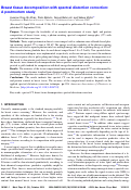 Cover page: Breast tissue decomposition with spectral distortion correction: A postmortem study