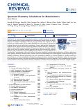 Cover page: Quantum Chemistry Calculations for Metabolomics