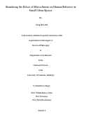 Cover page: Simulating the Effect of Microclimate on Human Behavior in Small Urban Spaces