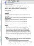 Cover page: He Said What? Guided Cognitive Reframing About the Co‐Resident Father/Stepfather–Adolescent Relationship