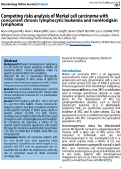 Cover page: Competing risks analysis of Merkel cell carcinoma with concurrent chronic lymphocytic leukemia and non-Hodgkin lymphoma