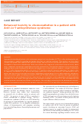 Cover page: Enhanced toxicity to chemoradiation in a patient with Anti-Jo-1-antisynthetase syndrome